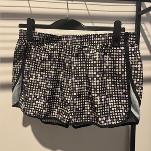 Under Armor Black and Purple Athletic Shorts